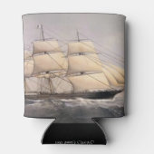 Stad van Adelaide Clipper schip 1800s Blikjeskoeler (Achterkant)