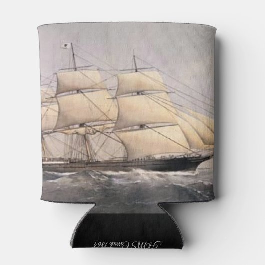 Stad van Adelaide Clipper schip 1800s Blikjeskoeler (Achterkant)