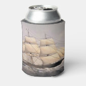 Stad van Adelaide Clipper schip 1800s Blikjeskoeler (Blikje Achterkant)