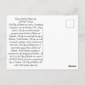 Stad van Adelaide Clipper schip 1800s Briefkaart (Achterkant)