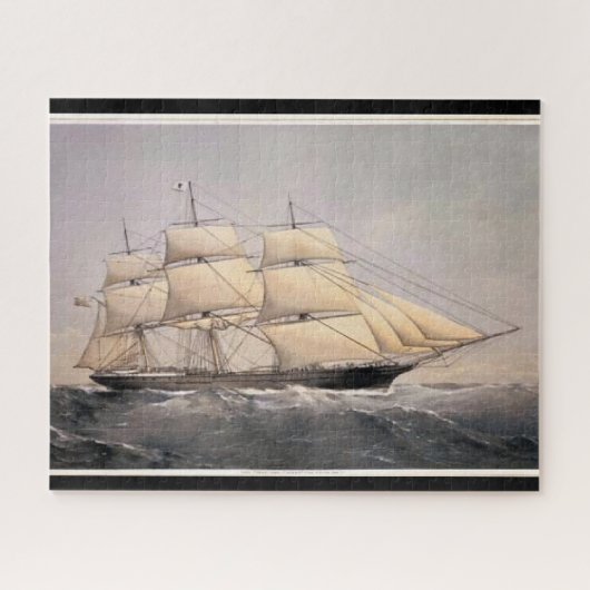 Stad van Adelaide Clipper schip 1800s Legpuzzel (Horizontaal)