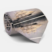 Stad van Adelaide Clipper schip 1800s Stropdas (Opgerold)