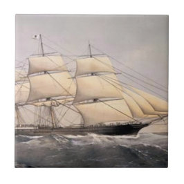 Stad van Adelaide Clipper schip 1800s Tegeltje