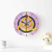 STAD VAN ASCLEPIUS DENTIST-SYMBOOL, Lila Grote Klok (Huis)