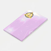 STAD VAN ASCLEPIUS DENTIST-SYMBOOL, lila Post-it® Notes (Schuin)