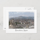 Stad van Barcelona Spanje Cityscape Briefkaart (Voorkant / Achterkant)