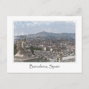 Stad van Barcelona Spanje Cityscape Briefkaart