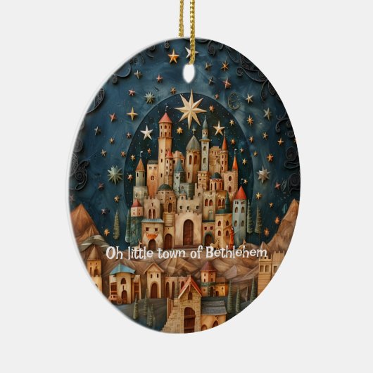Stad van Bethlehem Gepersonaliseerd Ornament (Rechts)