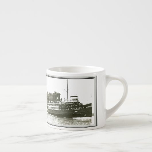 Stad van Cleveland III B & W espresso mok (Rechts)