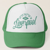 Stad van de coördinaten van Liverpool Trucker Hat Pet (Voorkant)