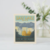 Stad van de heiligen | Salt Lake City, Utah Briefkaart (Staand voorkant)