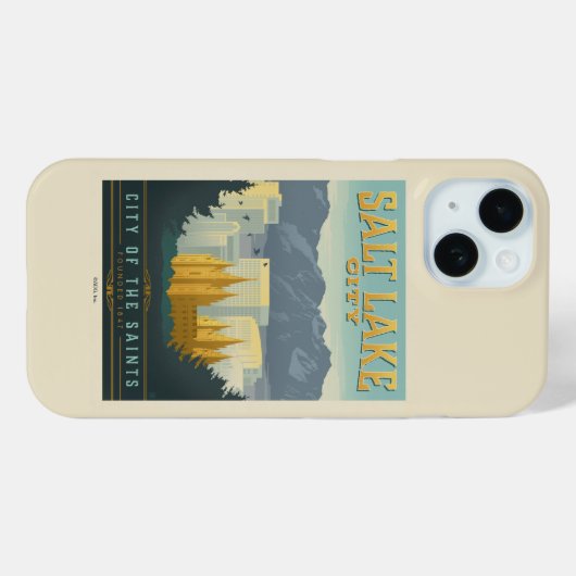 Stad van de heiligen | Salt Lake City, Utah Case-Mate iPhone Case (Achterkant (horizontaal))
