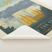 Stad van de heiligen | Salt Lake City, Utah Sherpa Deken (3/4)