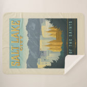 Stad van de heiligen | Salt Lake City, Utah Sherpa Deken (Voorkant (horizontaal))