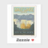 Stad van de heiligen | Salt Lake City, Utah Sticker (Vel)