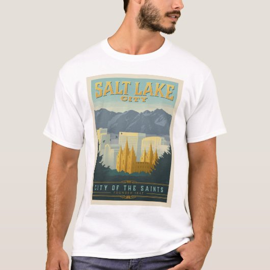 Stad van de heiligen | Salt Lake City, Utah T-shirt (Voorkant)