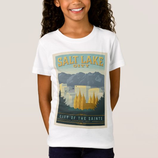 Stad van de heiligen | Salt Lake City, Utah T-shirt (Voorkant)