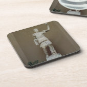 Stad van de keizer Trajan (53-117 AD) (marmer) Bier Onderzetter (Linkerzijde)