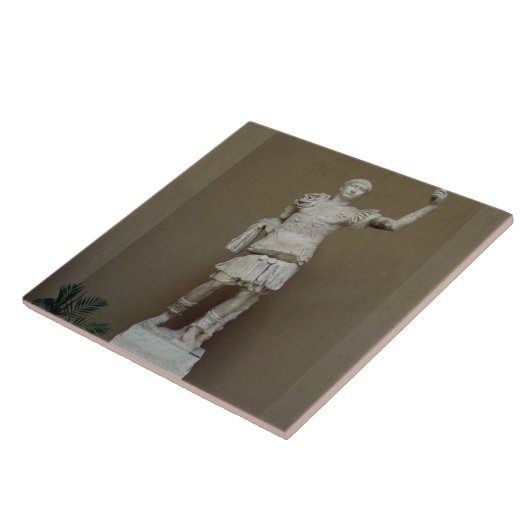 Stad van de keizer Trajan (53-117 AD) (marmer) Tegeltje (Zijkant)