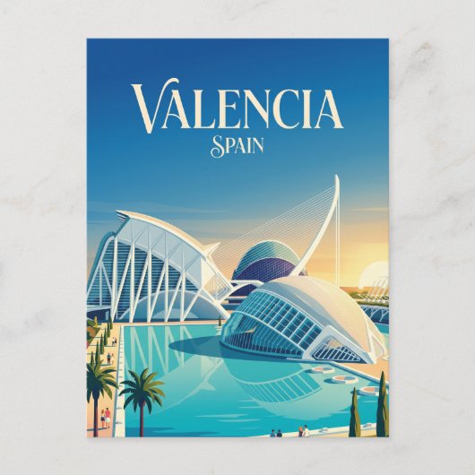 Stad van de Kunsten en Wetenschappen Spanje Briefkaart (Voorkant)