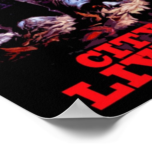 Stad van de levende dode poster (Hoek)