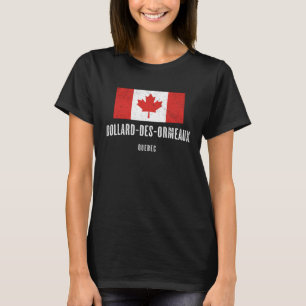 Stad van Dollard des Ormeaux CANADA Canadese Vlag T-shirt