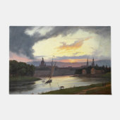 Stad van Dresden bij zonsondergang (Duits Landscha Deurmat (Voorkant)