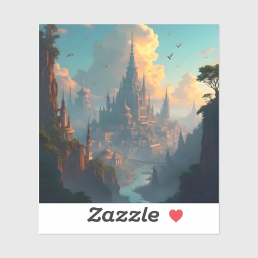 Stad Van Echo's - Vierkante Vinyl Sticker (Vel)