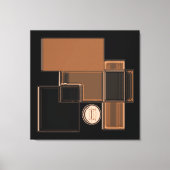 Stad van Glas Urban Abstracte Kunst Canvas Print (Voorkant)