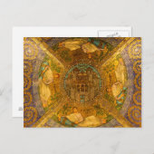 Stad van God Neo Byzantine mozaïekkathedraal plafo Briefkaart (Voorkant / Achterkant)