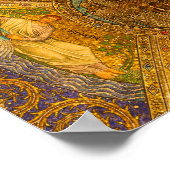 Stad van God Neo Byzantine mozaïekkathedraal plafo Poster (Hoek)