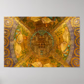 Stad van God Neo Byzantine mozaïekkathedraal plafo Poster (Voorkant)