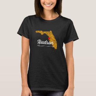 Stad van HUDSON FLORIDA - FL Merch Souvenir - Grap T-shirt