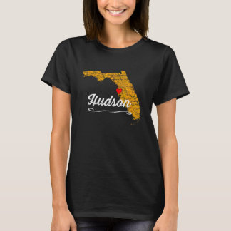 Stad van HUDSON FLORIDA - FL Merch Souvenir - Grap T-shirt