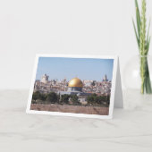 Stad van Jeruzalem, de Koepel van de Rots Kaart (Voorkant)