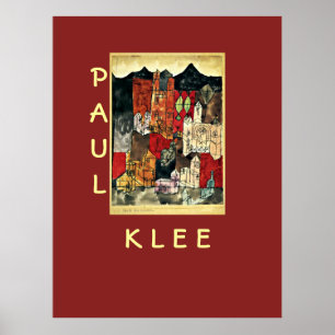 Stad van kerken van Paul Klee Poster