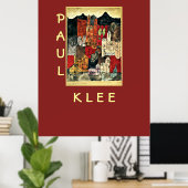 Stad van kerken van Paul Klee Poster (Thuiskantoor)