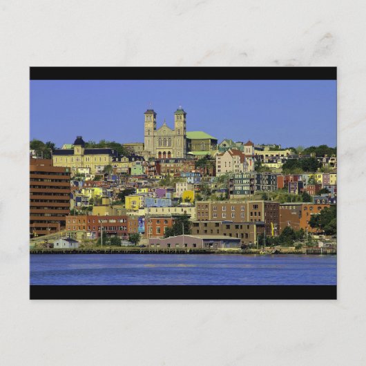 Stad van kleuren briefkaart (Voorkant)