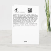 Stad van Kraaien 5x7 Gevouwen Kaart, leeg binnen Bedankkaart (Achterkant)