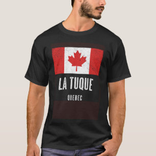 Stad van La Tuque CANADA Canadese Vlag Souvenir T-shirt