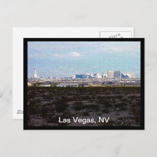 Stad van Las Vegas Briefkaart (Voorkant / Achterkant)