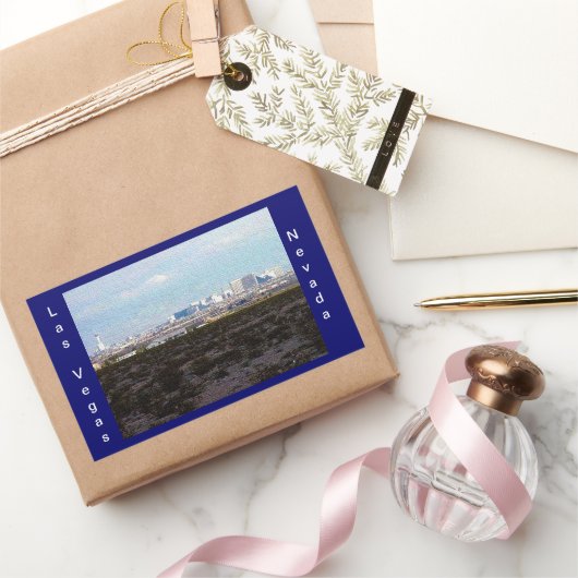 Stad van Las Vegas Rechthoekige Sticker (Geschenken)
