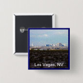Stad van Las Vegas Vierkante Button 5,1 Cm (Voorkant /achterkant)