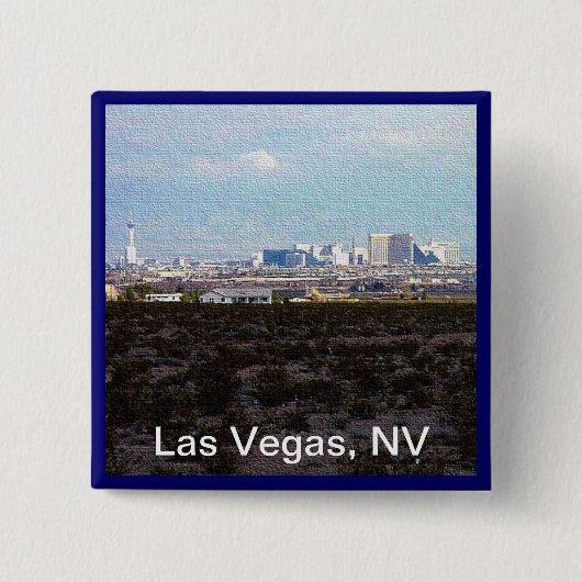 Stad van Las Vegas Vierkante Button 5,1 Cm (Voorkant)