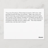 Stad van Levering in 1872 Briefkaart (Achterkant)