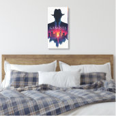 Stad van Lichten Canvas Afdruk (Insitu (Slaapkamer))