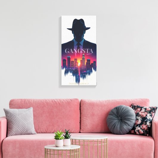 Stad van Lichten Canvas Afdruk (Insitu (Woonkamer))