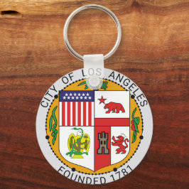 Stad van Los Angeles 1781,  Californië Erfgoed Sleutelhanger