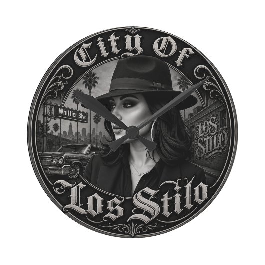 Stad van Los Stilo Ronde Klok
