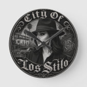 Stad van Los Stilo Ronde Klok (Voorkant)